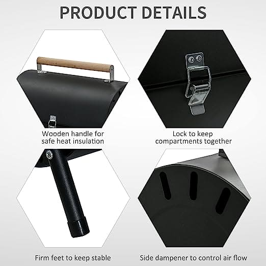 Round Folding BBQ Grill, Outdoor Tabletop Barbecue Grill, Multifunctional Portable Charcoal Grill, Compact Camping Grills for Outdoor Cooking, Smokey Charcoal Grill, Small Charcoal BBQ Grill Kitchen Cooking Tools, Counter Top Double Sided BBQ Oven Round Folding BBQ Grill, Outdoor Tabletop Barbecue Grill, Multifunctional Portable Charcoal Grill, Compact Camping Grills for Outdoor Cooking, Smokey Charcoal Grill, Small Charcoal BBQ Grill Kitchen Cooking Tools, Counter Top Double Sided BBQ Oven